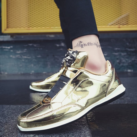 DIAMOND HI-TOP METALLIC SNEAKERS