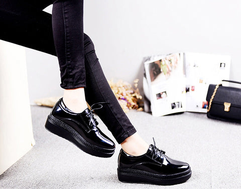 NGOUX PLATFORM METALLIC SNEAKERS