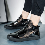 SNAKE EXCLUSIVE METALLIC SNEAKERS