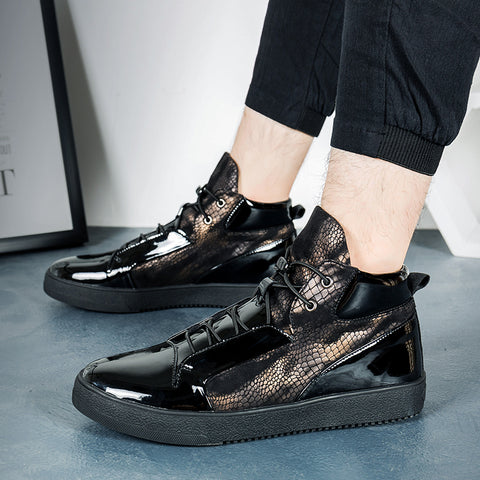 SNAKE EXCLUSIVE METALLIC SNEAKERS