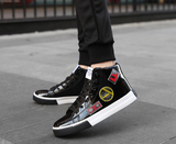 ARLENE HIGH TOP METALLIC SNEAKERS