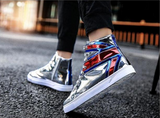 ZEEN HIGH TOP METALLIC SNEAKERS