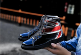 ZEEN HIGH TOP METALLIC SNEAKERS