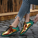 FEOCA WOMEN SNEAKERS GOLD GLITTER