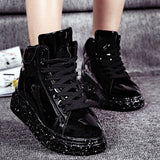 ONERY HI-TOP METALLIC SNEAKERS