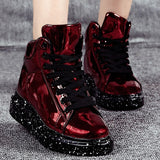 ONERY HI-TOP METALLIC SNEAKERS