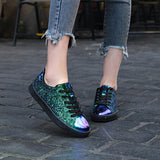 ARMS WOMEN GLOSSY SNEAKERS