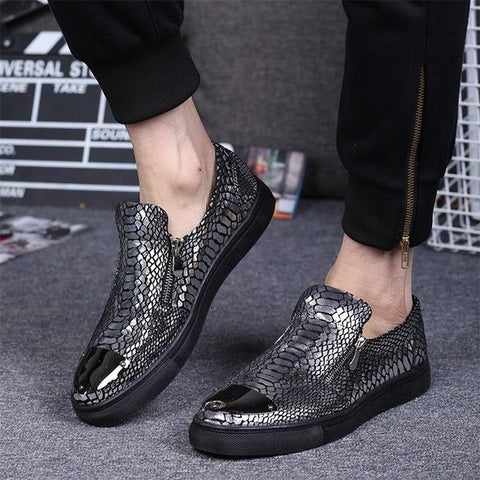 SNAKE LUXURY METALLIC SNEAKERS