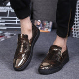 SNAKE LUXURY METALLIC SNEAKERS