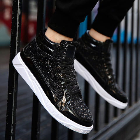 VALSTONE HIGHT TOP METALLIC SNEAKERS