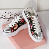 EVER FLOWER METALLIC SNEAKERS