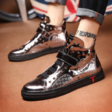 CHEEN MARTIN HIGH TOP METALLIC SNEAKERS